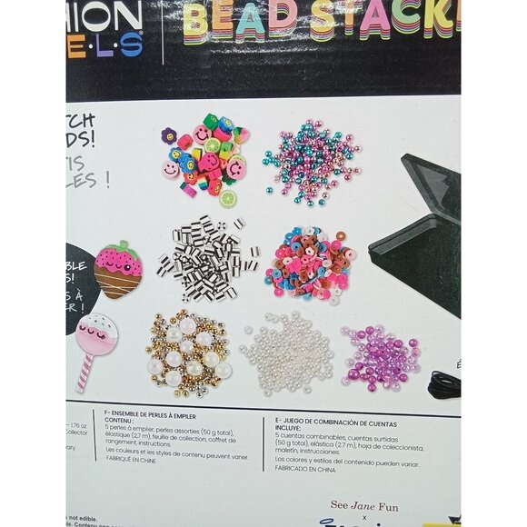 Fashion Angels Bead Stackers Set With 500+ Assorted Beads & Storage Case - Picture 7 of 7
